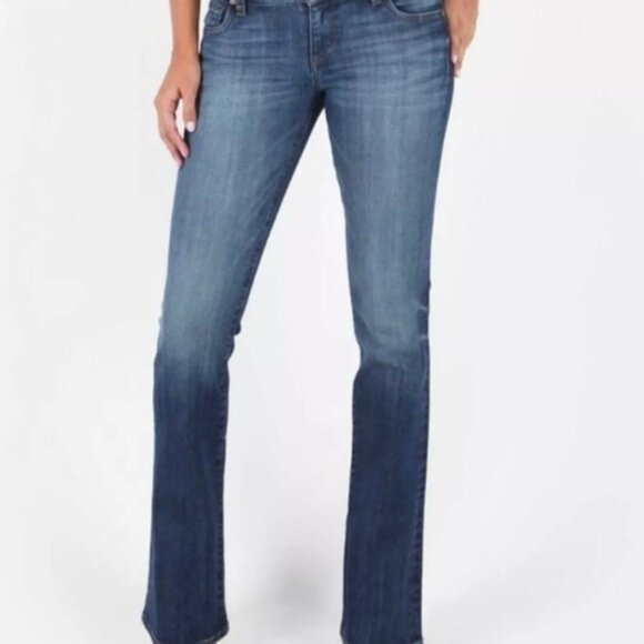 Kut From The Kloth Baby Bootcut Jeans Size 10S Dark Wash Denim - Picture 5 of 9